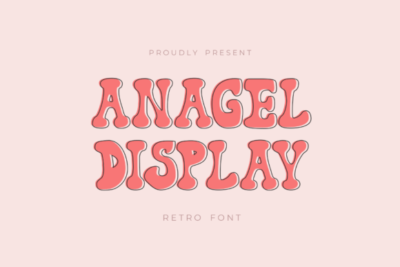 Anagel: A Retro Groovy Display Font for Modern Editorial Design