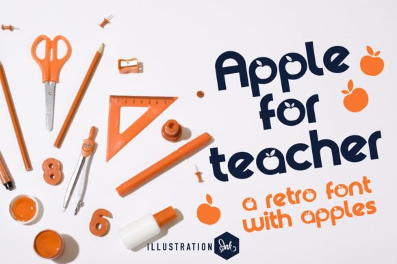 Apple for Teacher: A Playful Font for Editorial Creativity