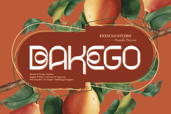 Bakego: A Modern Display Font for Your Business Branding