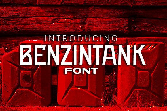 Benzintank Font for Web Design: A Bold Display Typeface