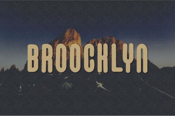 Broocklyn: A Whimsical Display Font for Editorial Projects
