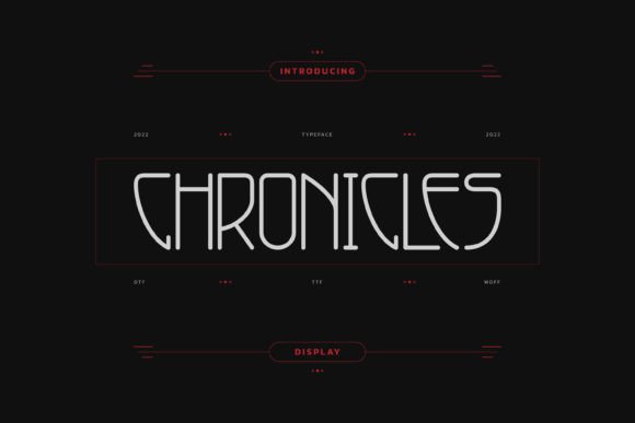 Chronicles: A Modern Display Font for Branding Projects