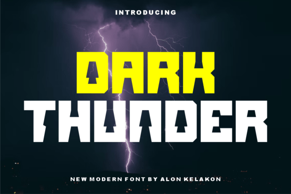 Dark Thunder Font for Bold Web Design
