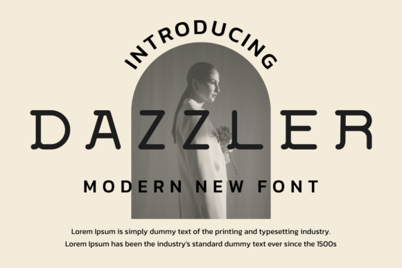 Dazzler Font for Modern Editorial Design