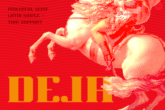 Deja: A Display Font for Bold Visual Statements