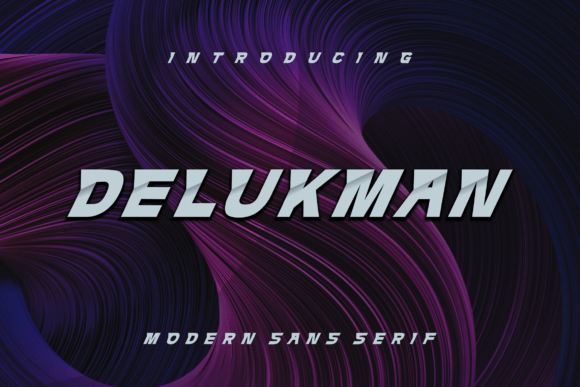 Delukman: A Modern Display Font for Digital Creativity