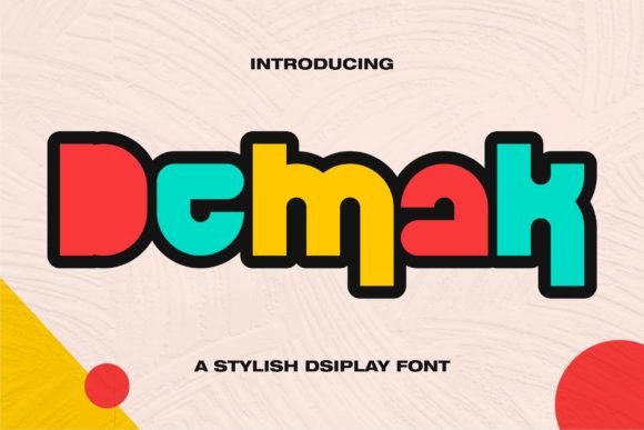 Demak: A Stylish Display Font for Editorial Design
