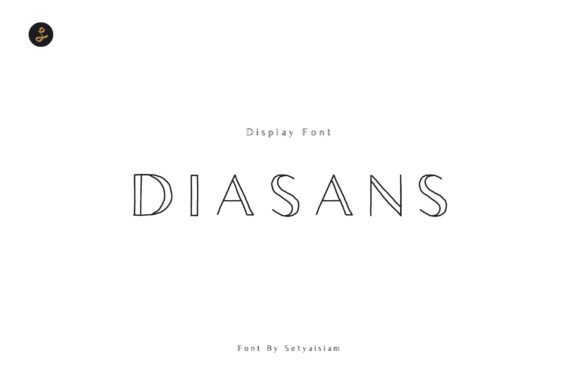 Diasans: A Handwritten Display Font for Modern Editorial Design