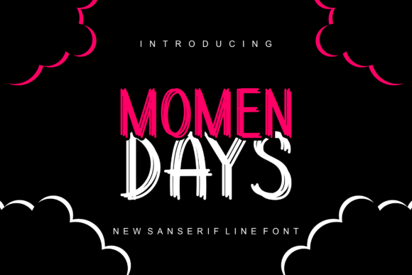 Discover Momendays: A Modern Display Font for Creative Projects
