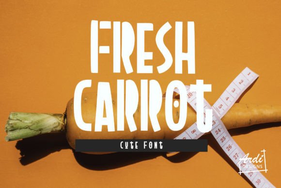 Fresh Carrot: A Display Font for Modern Editorial Design