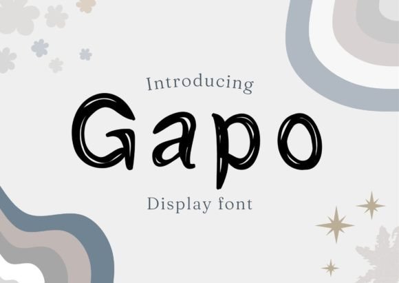 Gapo: A Display Font for Handmade and Commercial Creativity