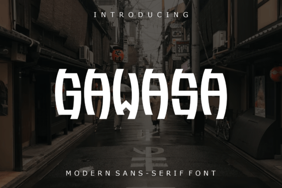 Gawasa: A Modern Display Font for Creative Makers