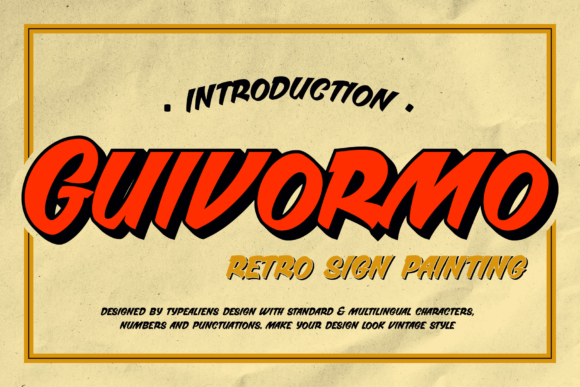 Guivormo: A Retro Font for Strong Branding