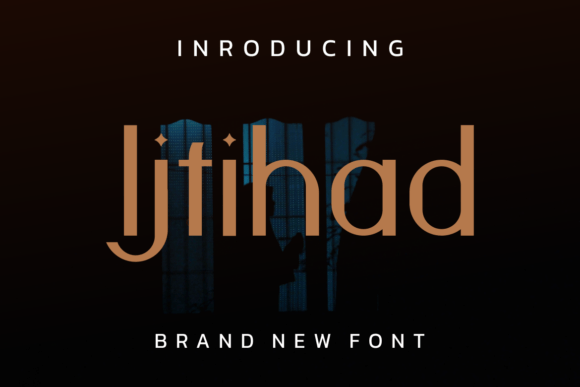 Ijtihad Font: A Chic Display Typeface for Handmade Creations