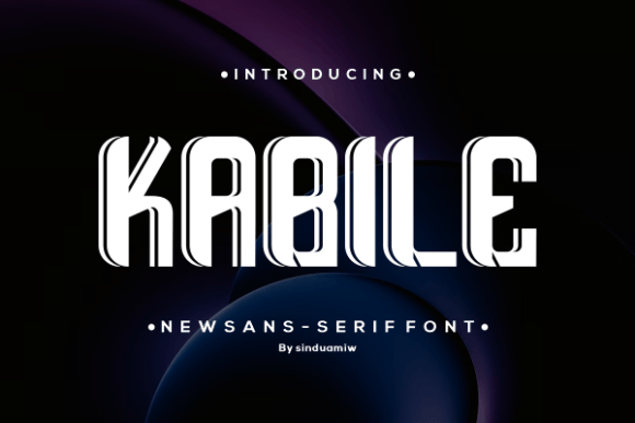 Kabile Display Font for Bold Digital Branding