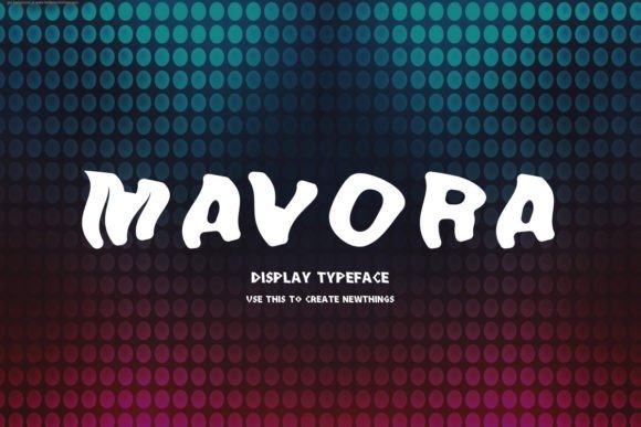 Mavora: A Modern Display Font for Web Design