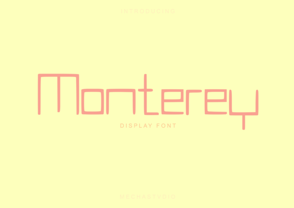 Monterey Font for Handmade and Commercial Projects