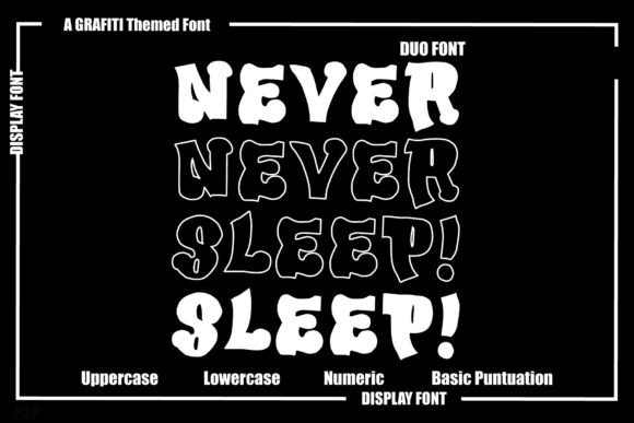 Never Sleep Font for Bold Brand Campaigns