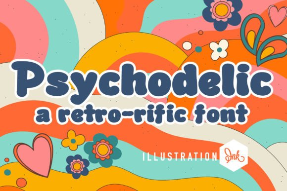Psychodelic Font for Web Design Projects