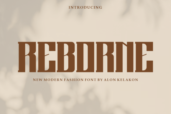 Reborne: A Modern Display Font for Branding Projects