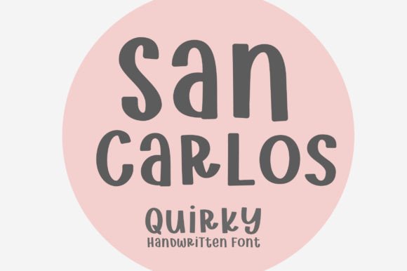 San Carlos Display Font for Handmade Creations