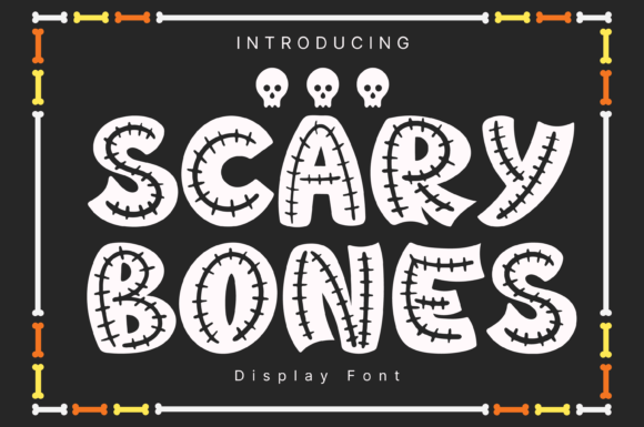 Scary Bones Font for Editorial Design
