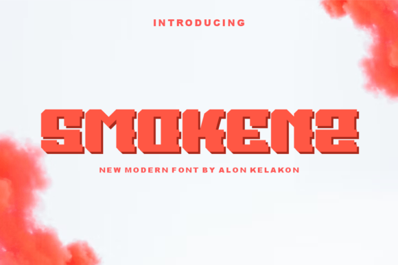 Smokenz: A Bold Display Font for Digital Branding