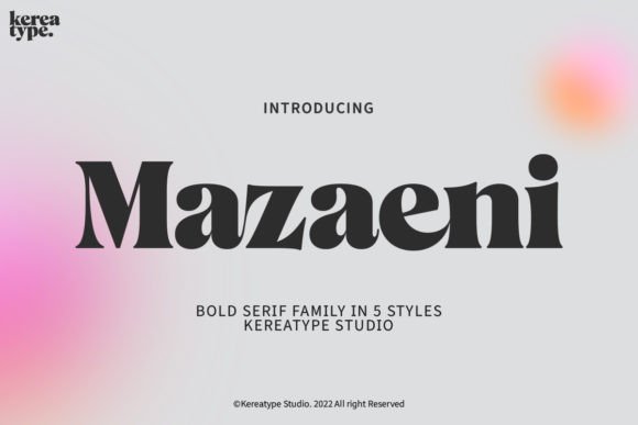 Testing Mazaeni: A Display Font for Modern Web Design