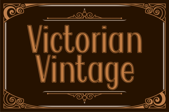 Victorian Vintage: A Timeless Display Font for Creative Projects