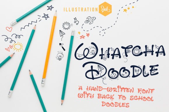 Whatcha Doodle: A Playful Display Font for Creative Branding